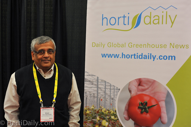 Raj Rajakumar also attended and stopped by the Hortidaily booth.